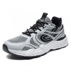 JSWEI Серо-черные мужские противоскользящие износостойкие низкие повседневные кроссовки, цвет Gray Black