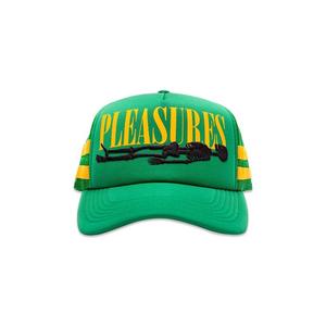 Бейсболка Pleasures Bones Trucker Snapback, зеленый