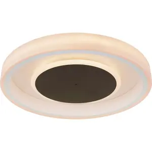 Потолочный светильник LED GOFFI LED-модуль 1 шт., теплый белый - холодный белый, круглый, диаметр 50 см, для гостиной и спальни Globo Lighting, белый