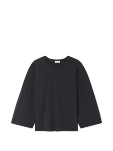 Футболка с длинными рукавами и круглым вырезом American Vintage, черный