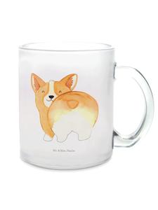 Кружка Corgi Po без слов, прозрачная Mr. & Mrs. Panda