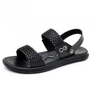 LINGPAO Пляжные сандалии мужские черные