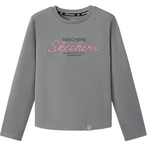 Футболка для детей с круглым вырезом Moderate Skechers, flannel серый/00ee