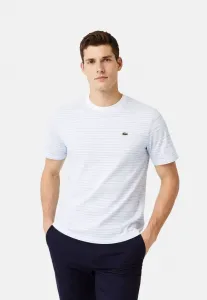 Футболка с круглым вырезом и принтом Lacoste, Azul Claro Blanco