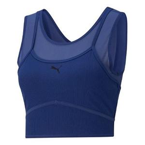 Топ (WMNS) PUMA STUDIO Layered Crop Top 'Blue'
