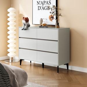 Quanu Комод для гостиной в современном стиле, 6 ящиков, комбинация для хранения