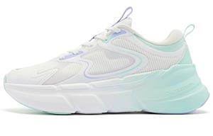 Кроссовки женские с низким верхом белые/фиолетовые Qiaodan