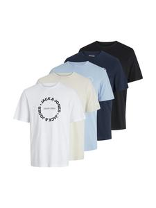Футболка Jack & Jones T-Shirt 'Simon' 5er Pack, синий