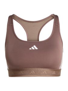 Спортивный бюстгальтер-бралетт ADIDAS PERFORMANCE PWR MS HYGLM, коричневый