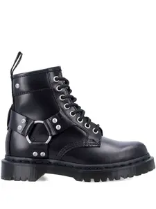 Кожаные шнурованные ботинки 1460 Harness Dr. Martens, черный
