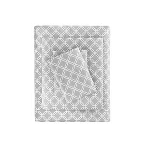 Комплект постельного белья True North от Sleep Philosophy Cosy из хлопковой фланели, цвет Gray Geo