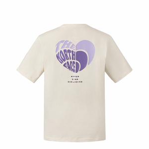 THE NORTH FACE Футболка с сердцем Unisex Dune White