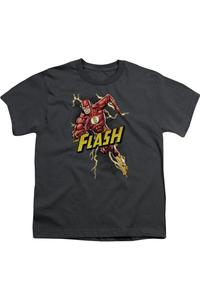 Футболка с коротким рукавом для детей "Лига справедливости Америки" Bolt Run Gildan, Charcoal