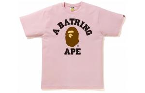 Футболка Bape College A BATHING APE, розовый