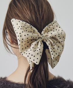 Заколка для волос с объемной лентой Goldy, цвет Ivory