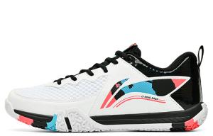 Кроссовки для бадминтона Flying Close To The Ground унисекс с низким верхом белого/черного цвета Lining