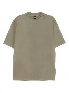 Футболка с круглым вырезом и логотипом BOSS, зеленый