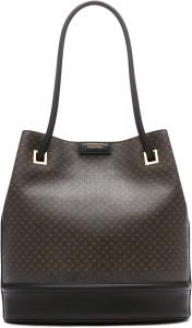 Женская сумка-тоут Calvin Klein Ash - North/South, веганская кожа, 2 кармана, Brown/Khaki/Black