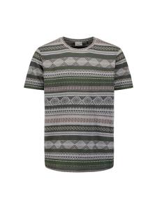 Рубашка No Excess, светло-серый/зеленый