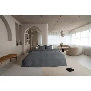 Постельное белье Kayori «Rui», натуральный хлопок, цвет Denim