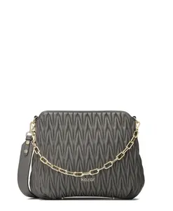 Сумочка со стеганой передней частью Kazar, серый