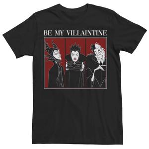 Мужская футболка Disney Villains Valentines Be My Villaintine со вставками Licensed Character
