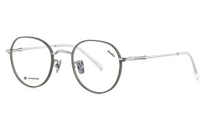 MUZU Чистый титан круглые очки унисекс, Dark green - C28