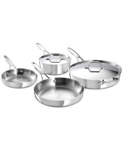 Набор посуды Premier из нержавеющей стали, 6 предметов Calphalon, серебро
