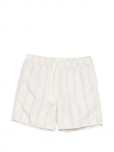 Полосатые пляжные шорты Eleventy, бежевый