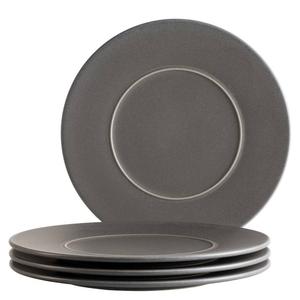 Тарелка обеденная Mäser Unico 4er-Set, керамика - серая