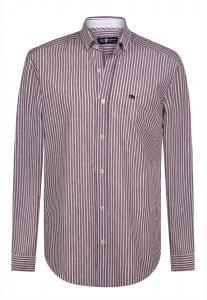 Рубашка обычного кроя на пуговицах Jimmy Sanders, цвет Bordeaux/Pastel red