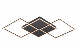 Novel Потолочный светодиодный светильник, с регулировкой яркости, черный, степень защиты IP20