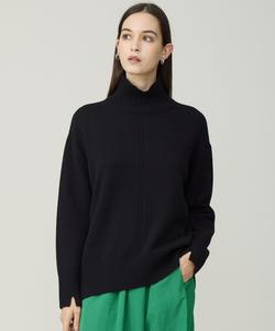 Мягкий вязаный свитер с высоким воротником из смеси кашемира