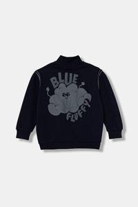 Детская хлопковая толстовка United Colors Of Benetton, темно-синий