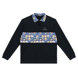 Поло с эмблемой Unisex Arcteryx, черный