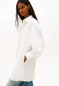 Платье-Рубашка из льняной смеси большого размера Tommy Jeans, Ecru