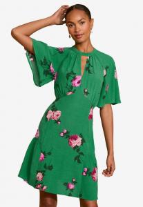 Платье Love & Roses REGULAR FIT , Green Floral Print/Green