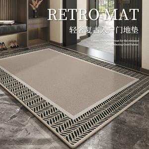 Budis Ковер 120х140 см для прихожей, грязеотталкивающий, влагостойкий, нескользящий, в винтажном стиле