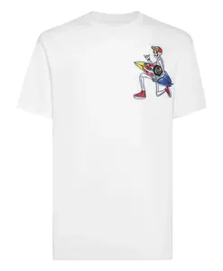 Футболка с круглым вырезом, SS Гавайи Philipp Plein, белый