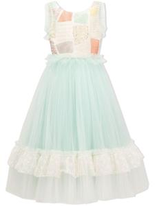 Расклешенное платье с пайетками Tulleen, синий