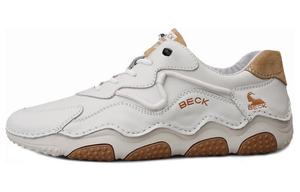 BECK Антискользящие износостойкие мужские низкие кеды повседневные бежево-бело-коричневые, цвет Beige White Brown