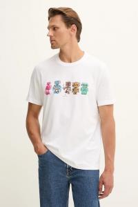 Хлопковая футболка Ps Paul Smith, белый