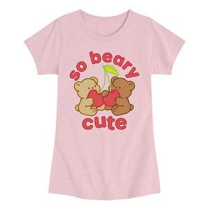 Футболка с принтом beary cute для девочек 7-16 лет Licensed Character, Heather Pink