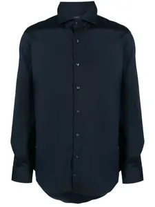 Рубашка с отложным воротником Fay, синий