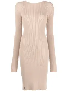 Платье миди со шнуровкой Philipp Plein, нейтральный