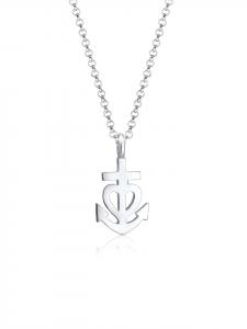 Elli Колье из серебра 925 пробы: якорь, сердце, крест из серебра