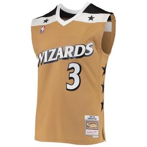 Мужская майка Mitchell & Ness Caron Butler Gold Washington Wizards 2007-08 Hardwood Classics Swingman