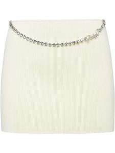 Мини-юбка Philipp Plein Signature, белый