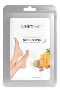 SunewMed+ Migdał & Mleczko Pszczele маска для ног, 40 g