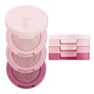 Набор из трех теней для век Beauty Bento Stacked Eyeshadow Trio Kaja, Rosewater (soft plum rosy tones)